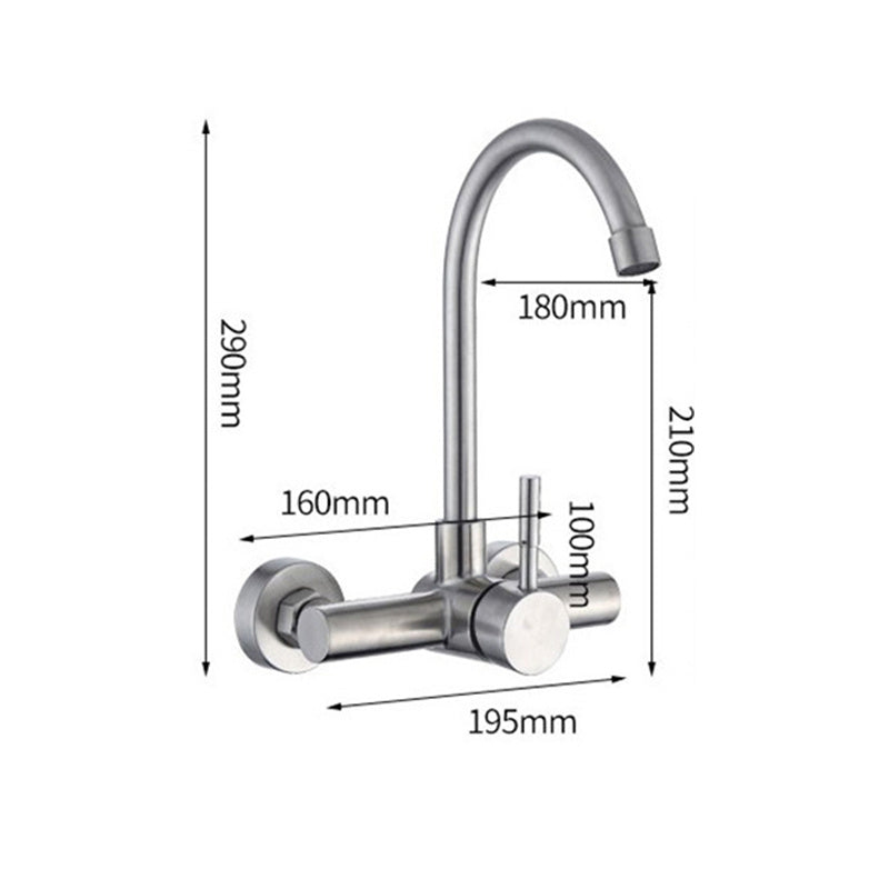 In-wall Sink Faucet With Double Holes